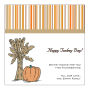 Stripes Thanksgiving Square Labels 2x2